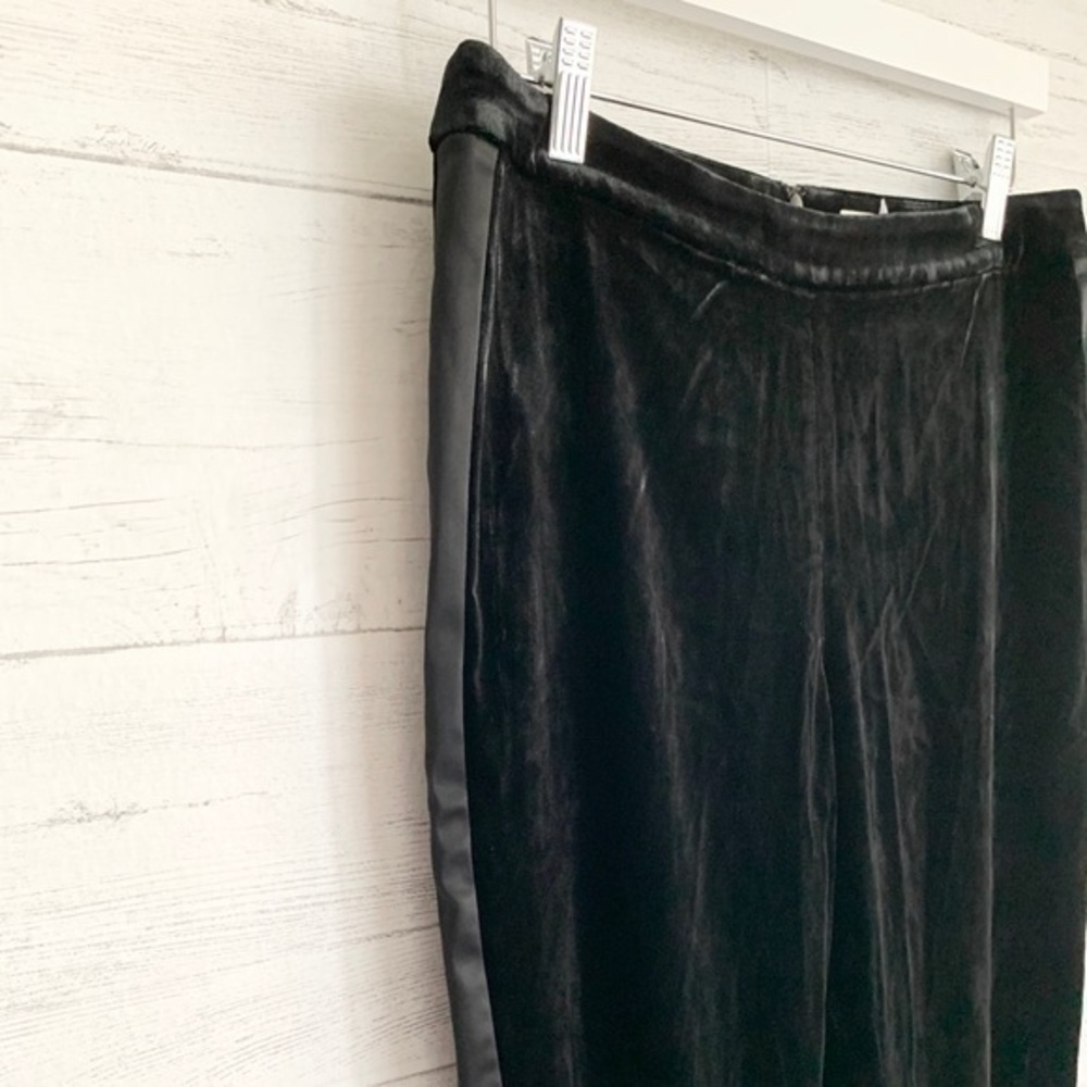 L’agence Black Velvet Pants Satin Stripe